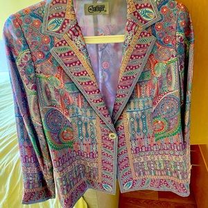 Silk small petite blazer